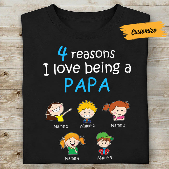 Personalized Grandpa Dad Grandma Mom T Shirt AG179 87O57 1