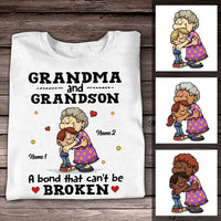 Personalized Mom Grandma Bonding T Shirt AG179 95O57 thumb 1