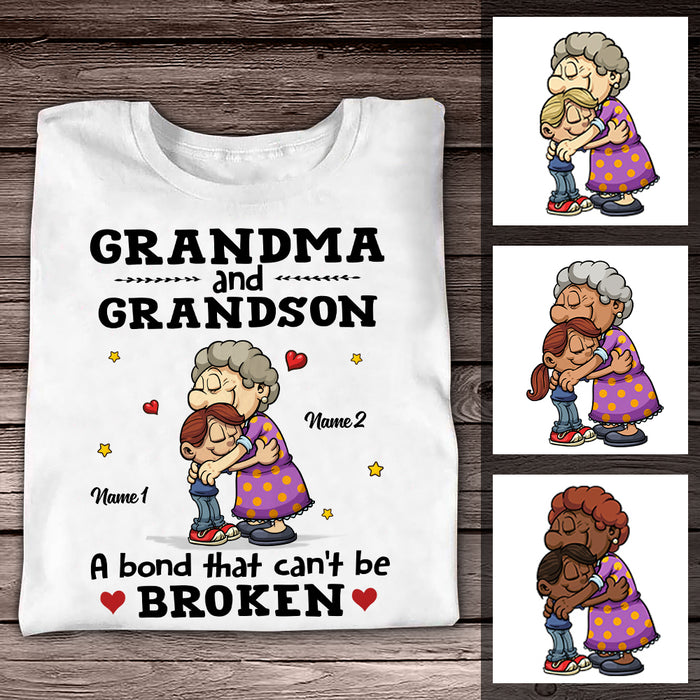 Personalized Mom Grandma Bonding T Shirt AG179 95O57 1