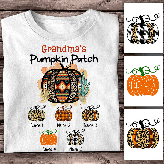 Personalized Fall Grandma T Shirt AG178 26O58 1