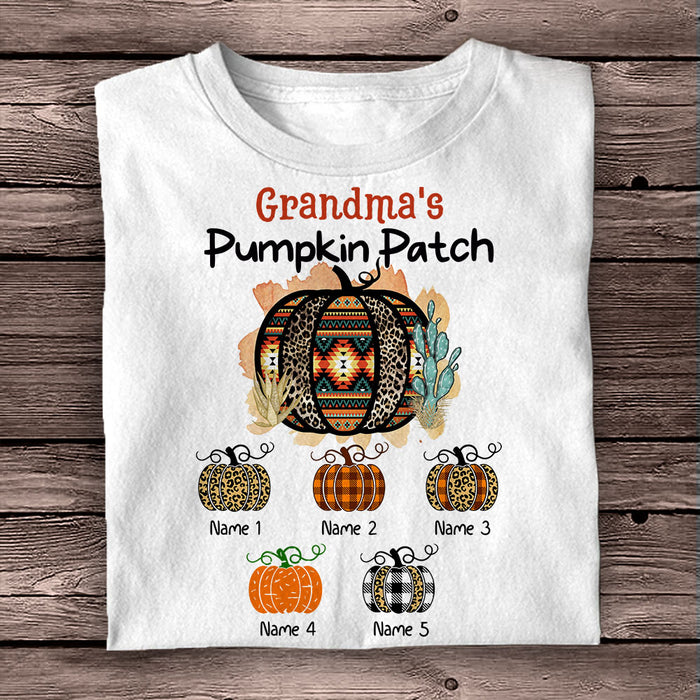 Personalized Fall Grandma T Shirt AG178 26O58 1