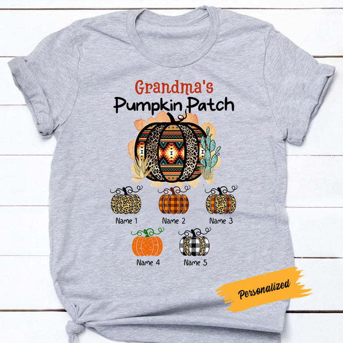 Personalized Fall Grandma T Shirt AG178 26O58 1