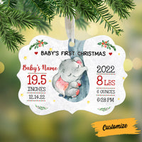 Personalized Elephant Baby First Christmas Benelux Ornament AG1711 67O57 thumb 1