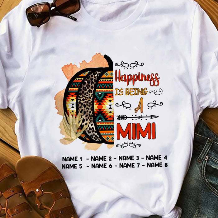 Personalized Fall Halloween Grandma Mimi Happiness T Shirt AG181 24O36 1