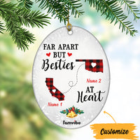 Personalized Long Distance Far Apart Oval Ornament AG183 30O47 thumb 1