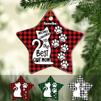 Personalized Cat Mom Christmas Star Ornament AG187 85O53 thumb 1