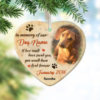 Personalized Dog Memo In Our Heart Ornament AG181 95O57 thumb 1