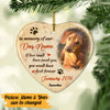 Personalized Dog Memo In Our Heart Ornament AG181 95O57 1