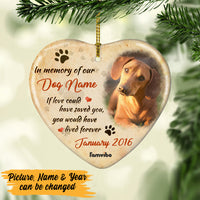 Personalized Dog Memo In Our Heart Ornament AG181 95O57 thumb 1