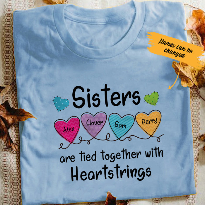 Personalized Sister Heartstrings T Shirt JN43 81O34 1