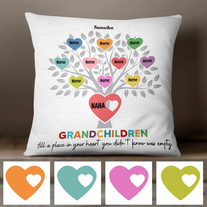 Personalized Mom Grandma Heart Pillow AG183 95O47 (Insert Included) 1