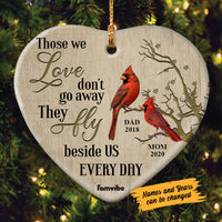 Personalized Cardinal Memo Love Fly Heart Ornament AG185 81O58 thumb 1