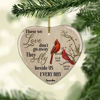 Personalized Cardinal Memo Love Fly Heart Ornament AG185 81O58 thumb 1