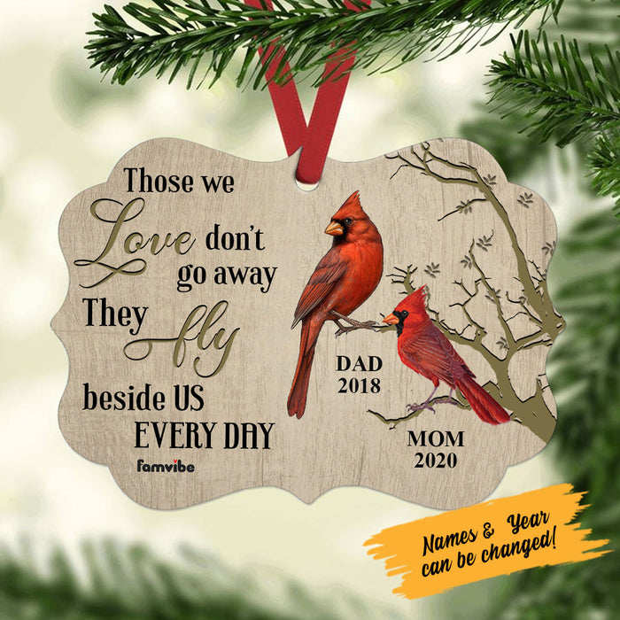Personalized Cardinal Memo Love Fly Benelux Ornament AG186 81O58 1