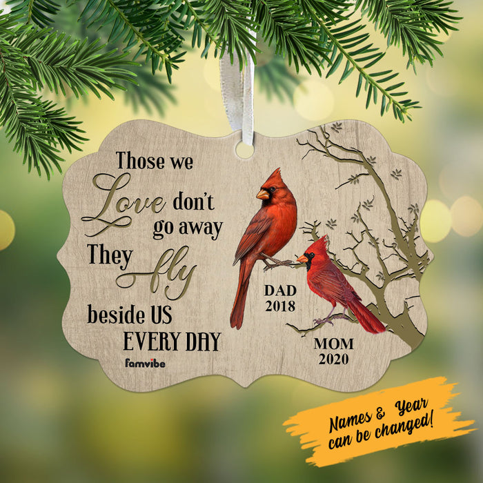 Personalized Cardinal Memo Love Fly Benelux Ornament AG186 81O58 1