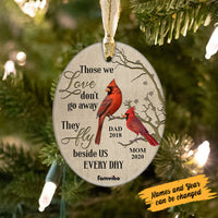 Personalized Cardinal Memo Love Fly Oval Ornament AG187 81O58 thumb 1