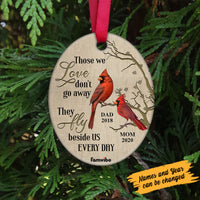 Personalized Cardinal Memo Love Fly Oval Ornament AG187 81O58 thumb 1