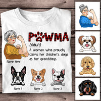 Personalized Dog Mom Grandma T Shirt AG184 95O58 thumb 1