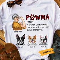 Personalized Dog Mom Grandma T Shirt AG184 95O58 thumb 1