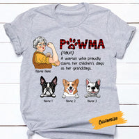 Personalized Dog Mom Grandma T Shirt AG184 95O58 thumb 1