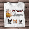Personalized Dog Mom Grandma T Shirt AG184 95O58 1
