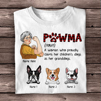 Personalized Dog Mom Grandma T Shirt AG184 95O58 thumb 1