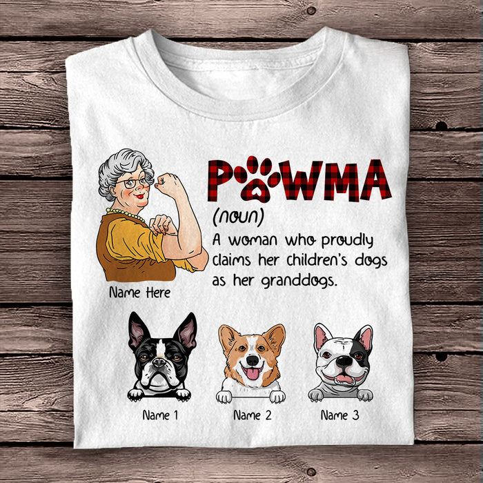 Personalized Dog Mom Grandma T Shirt AG184 95O58 1