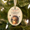 Personalized Dog Memo In Our Heart Oval Ornament AG183 95O57 1