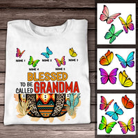 Personalized Fall Mom Grandma T Shirt AG182 26O36 thumb 1