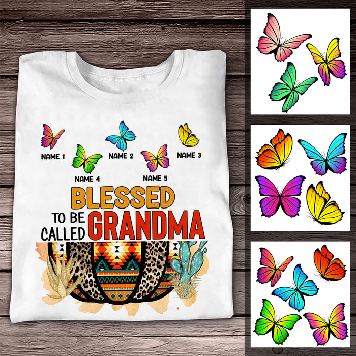 Personalized Fall Mom Grandma T Shirt AG182 26O36 1