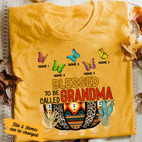 Personalized Fall Mom Grandma T Shirt AG182 26O36 thumb 1