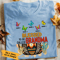 Personalized Fall Mom Grandma T Shirt AG182 26O36 thumb 1