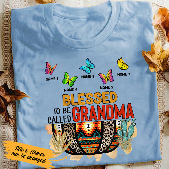 Personalized Fall Mom Grandma T Shirt AG182 26O36 1