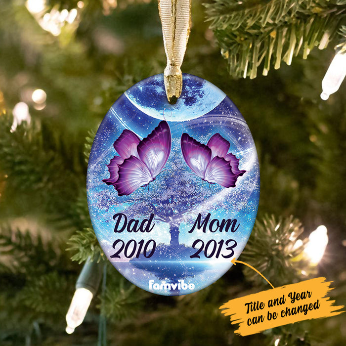 Personalized Butterfly Memo Oval Ornament AG194 87O36 1