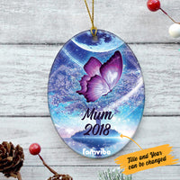 Personalized Butterfly Memo Oval Ornament AG194 87O36 thumb 1