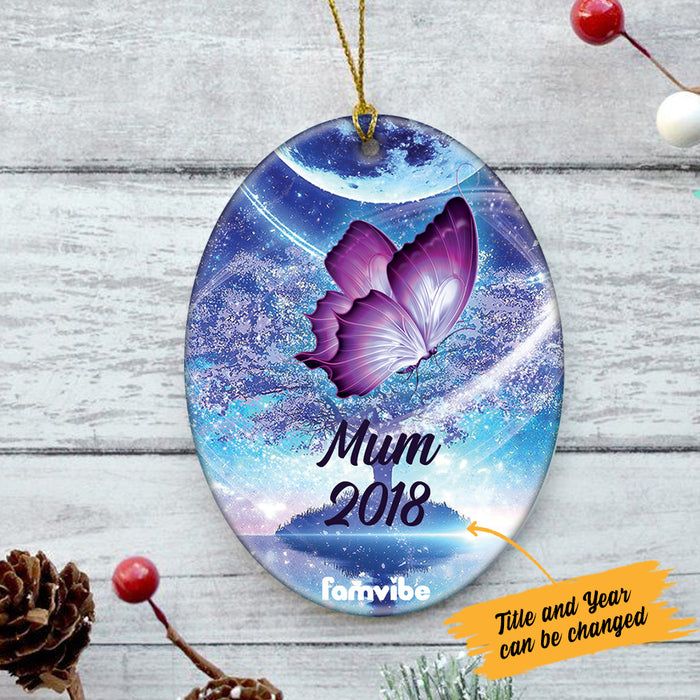 Personalized Butterfly Memo Oval Ornament AG194 87O36 1