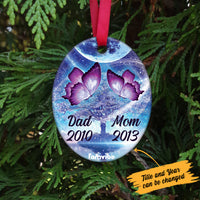 Personalized Butterfly Memo Oval Ornament AG194 87O36 thumb 1