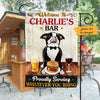 Personalized Boston Terrier Dog Bar Proudly Serving Flag AG181 30O47 1