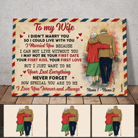 Personalized Couple Letter Poster AG192 30O58 thumb 1