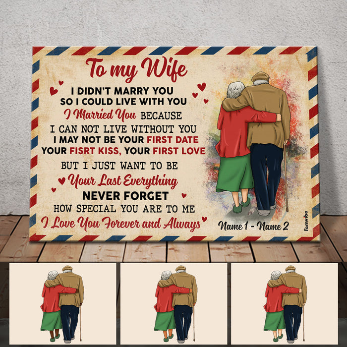 Personalized Couple Letter Poster AG192 30O58 1
