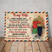 Personalized Couple Letter Poster AG192 30O58 thumb 1