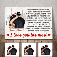 Personalized Couple Love You More Poster AG196 30O53 thumb 1
