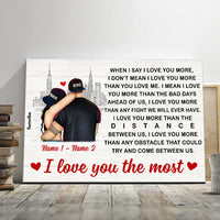 Personalized Couple Love You More Poster AG196 30O53 thumb 1