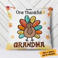 Personalized Fall Thanksgiving  Grandma Turkey Pillow AG195 85O58 (Insert Included) thumb 1