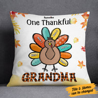 Personalized Fall Thanksgiving  Grandma Turkey Pillow AG195 85O58 (Insert Included) thumb 1