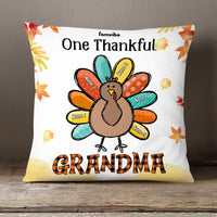 Personalized Fall Thanksgiving  Grandma Turkey Pillow AG195 85O58 (Insert Included) thumb 1