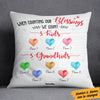 Personalized Mom Grandma Count Our Blessings Pillow AG194 95O36 (Insert Included) 1