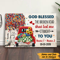 Personalized Couple Truck God Blessed Poster AG198 30O47 thumb 1