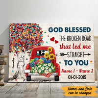 Personalized Couple Truck God Blessed Poster AG198 30O47 thumb 1