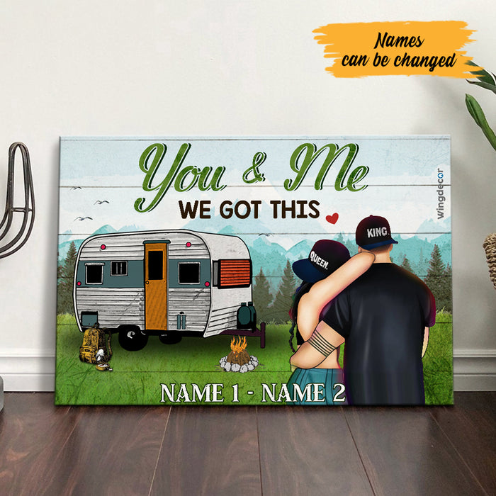 Personalized Camping Couple Poster AG197 30O57 1